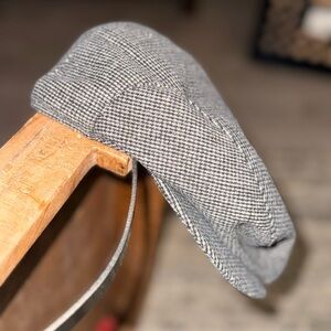 Weatherproof Gray Houndstooth Newsboy Cap Sz Large
